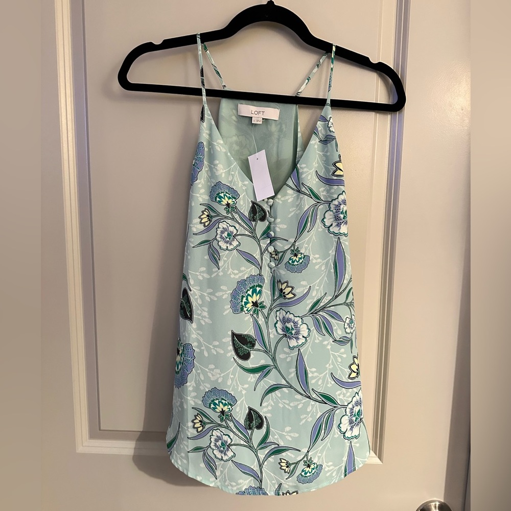 LOFT NWT Button Front Tank Top | Size Small